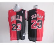 nba chicago bulls #23 jordan black-red[strip][revolution 30 swingman]