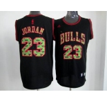 nba chicago bulls #23 jordan black[camo fashion swingman]