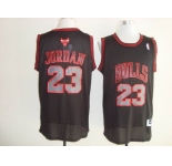 nba chicago bulls #23 jordan black[fashion embroidered]