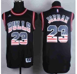 nba chicago bulls #23 jordan black[national flag version]