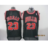 nba chicago bulls #23 jordan black[red number]孔