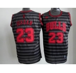 nba chicago bulls #23 jordan grey[black strip]
