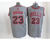 nba chicago bulls #23 jordan grey[static fashion swingman]