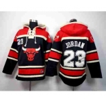 nba chicago bulls #23 jordan red-black[pullover hooded sweatshirt]