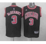 nba chicago bulls #3 mcdermott black