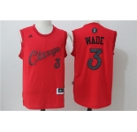 nba chicago bulls #3 wade red[2016 Christmas edition]