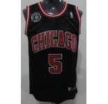 nba chicago bulls #5 boozer black[20th patch]