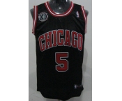nba chicago bulls #5 boozer black[20th patch]