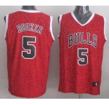 nba chicago bulls #5 boozer red leopard print[2014 new]