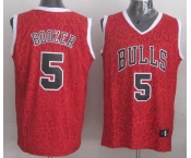 nba chicago bulls #5 boozer red leopard print[2014 new]
