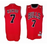 nba chicago bulls #7 kukoc red