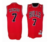 nba chicago bulls #7 kukoc red