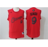 nba chicago bulls #9 rondo red[2016 Christmas edition]