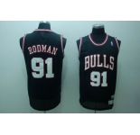 nba chicago bulls #91 rodman black(fans edition)