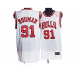 nba chicago bulls #91 rodman white
