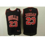 nba jersey chicago bulls #23 jordan black[Nike Logo]