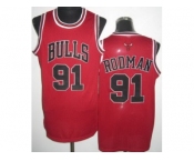 nba jersey chicago bulls #91 rodman red[revolution 30]