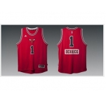 nba jerseys chicago bulls #1 derrick red [2014 christmas edition]