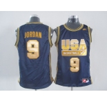 nba usa  #9 jordan blue