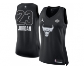 Women Nike Chicago Bulls #23 Michael Jordan Black NBA Jordan Swingman 2018 All-Star Game Jersey