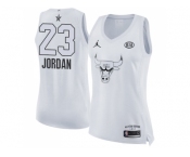 Women Nike Chicago Bulls #23 Michael Jordan White NBA Jordan Swingman 2018 All-Star Game Jersey