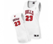 Women's Adidas Chicago Bulls #23 Michael Jordan Authentic White Home NBA Jersey
