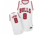 Women's Adidas Chicago Bulls #8 Zach LaVine Swingman White Home NBA Jersey