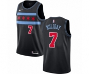 Women's Nike Chicago Bulls #7 Justin Holiday Swingman Black NBA Jersey - City Edition