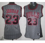 women nba chicago bulls #23 jordan grey[static fashion swingman]