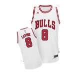 Youth Adidas Chicago Bulls #8 Zach LaVine Swingman White Home NBA Jersey