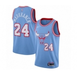 Youth Chicago Bulls #24 Lauri Markkanen Swingman Blue Basketball Jersey - 2019-20 City Edition
