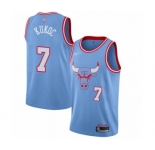Youth Chicago Bulls #7 Toni Kukoc Swingman Blue Basketball Jersey - 2019-20 City Edition
