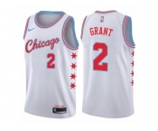 Youth Nike Chicago Bulls #2 Jerian Grant Swingman White NBA Jersey - City Edition