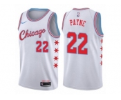 Youth Nike Chicago Bulls #22 Cameron Payne Swingman White NBA Jersey - City Edition