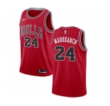 Youth Nike Chicago Bulls #24 Lauri Markkanen Swingman Red Road NBA Jersey - Icon Edition