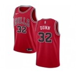 Youth Nike Chicago Bulls #32 Kris Dunn Swingman Red Road NBA Jersey - Icon Edition