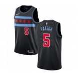 Youth Nike Chicago Bulls #5 John Paxson Swingman Black NBA Jersey - City Edition