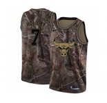 Youth Nike Chicago Bulls #7 Justin Holiday Swingman Camo Realtree Collection NBA Jersey