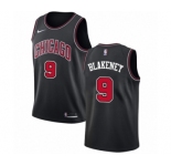 Youth Nike Chicago Bulls #9 Antonio Blakeney Swingman Black NBA Jersey Statement Edition