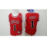 babywear nba jerseys chicago bulls #1 rose red