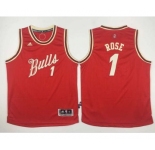 youth nba chicago bulls #1 rose red[2015 Christmas edition]
