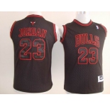 youth nba chicago bulls #23 jordan black 黑字红边