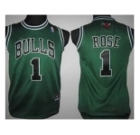 youth nba jerseys chicago bulls #1 rose green