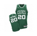 Men Adidas Boston Celtics #20 Gordon Hayward Swingman Green(White No.) Road NBA Jersey