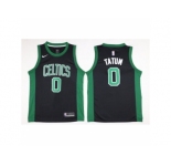 Men Boston Celtics #0 Jayson Tatum Black 2017-18 Swingman NBA Jersey