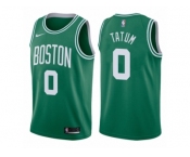 Men Boston Celtics #0 Jayson Tatum Green 2017-18 Swingman NBA Jersey