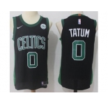 Men Nike Boston Celtics #0 Jayson Tatum Black Stitched NBA Swingman Jersey