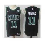 Men Nike Boston Celtics #11 Kyrie Irving Black Stitched NBA Swingman Jersey