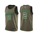 Men Nike Boston Celtics #2 Red Auerbach Green Salute to Service NBA Swingman Jersey