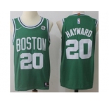 Men Nike Boston Celtics #20 Gordon Hayward Green Stitched NBA Swingman Jersey